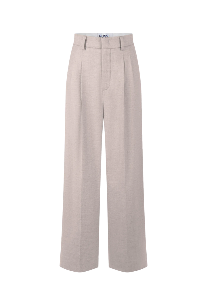ROSSI Hose Noa Cashmere Touched Flannel in Beige
