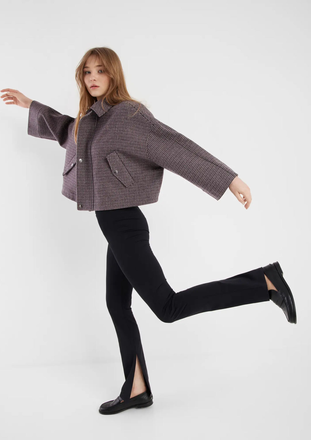 SOSUE Jacket Victoria houndstooth pattern