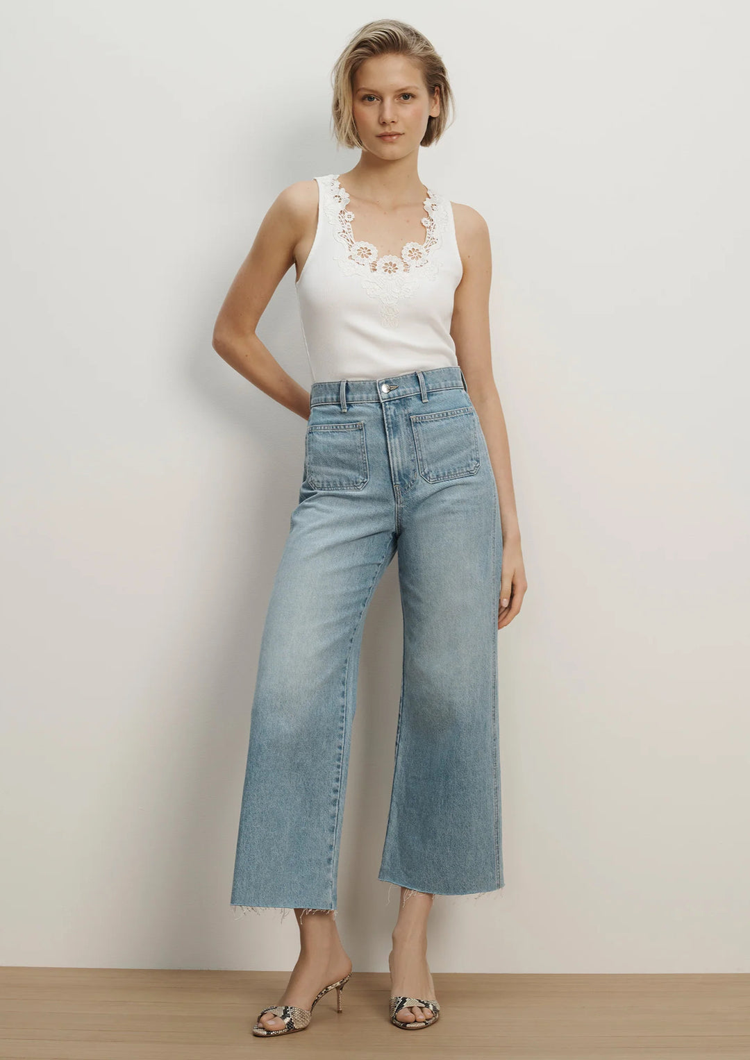 vERONICA BEARD Narcisa Embroidered Tank Top