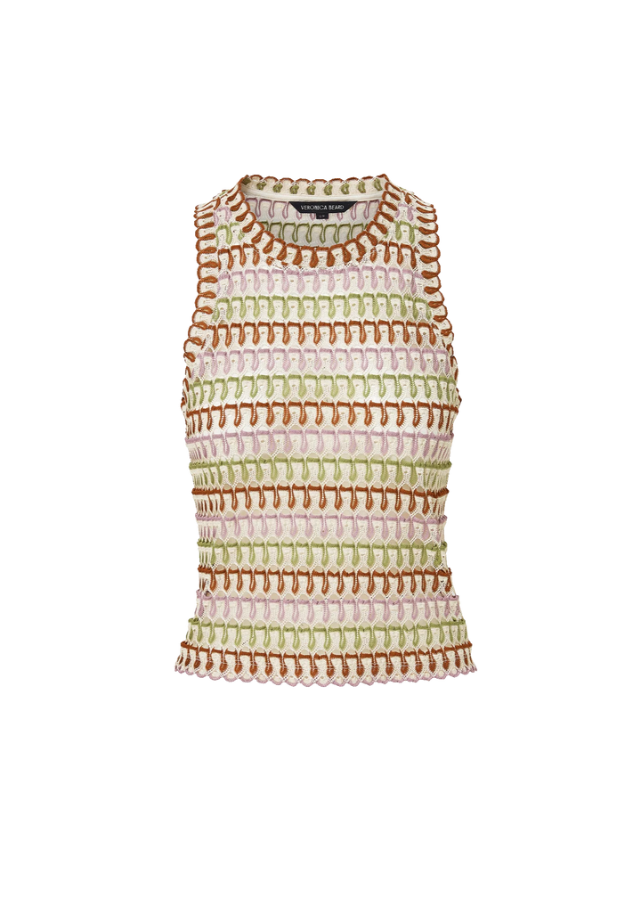 VERONICA BEARD Rhett Crochet Tank Top
