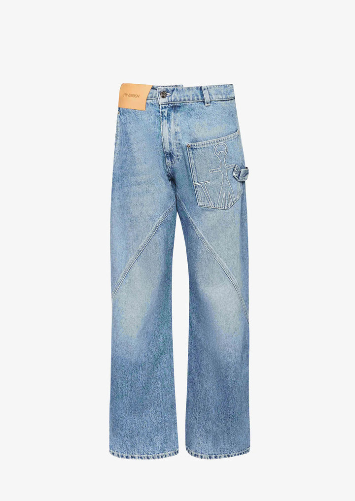 JW ANDERSON TWISTED WORKWEAR DENIM JEANS