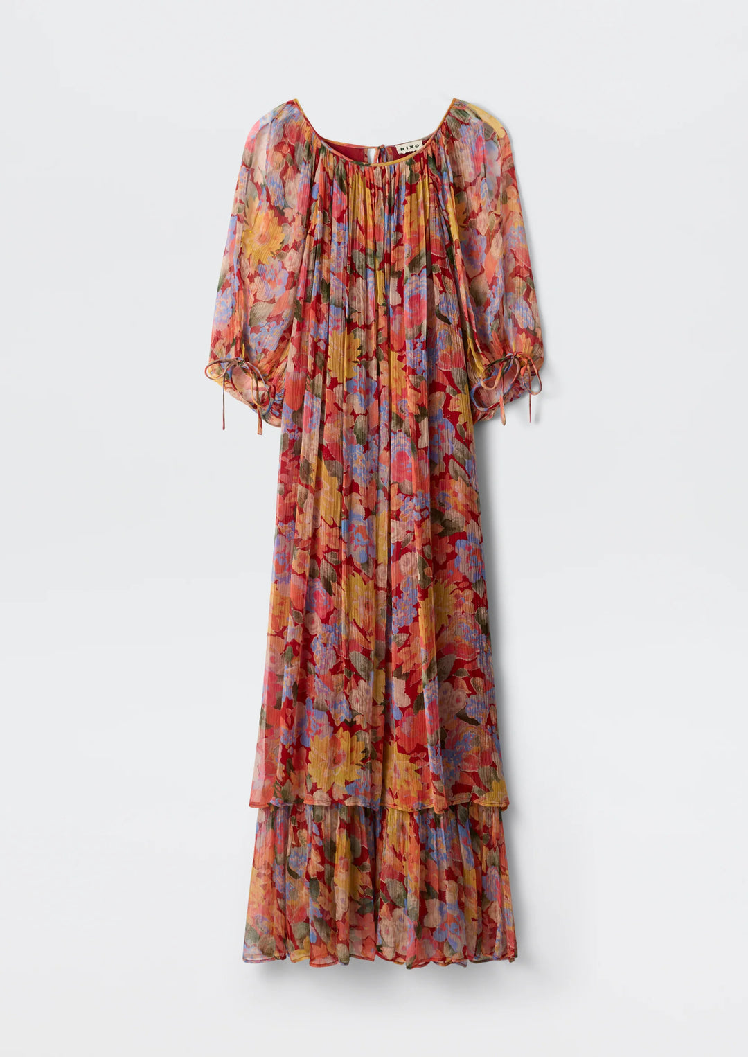 RIXO Hayden Chiffon Midi Dress