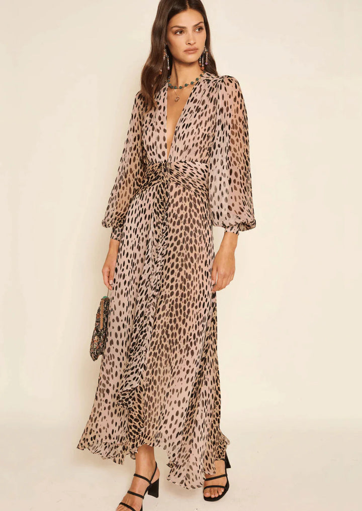 RIXO Meer Antelope Kleid