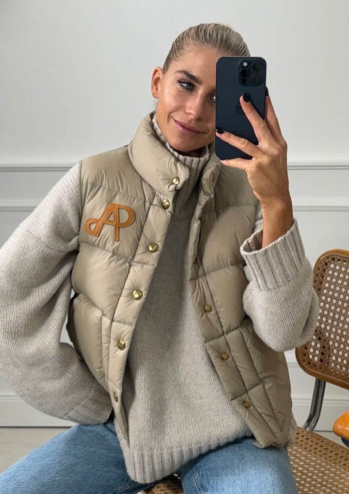 LADNERI Daunenweste Saint Honore in Beige