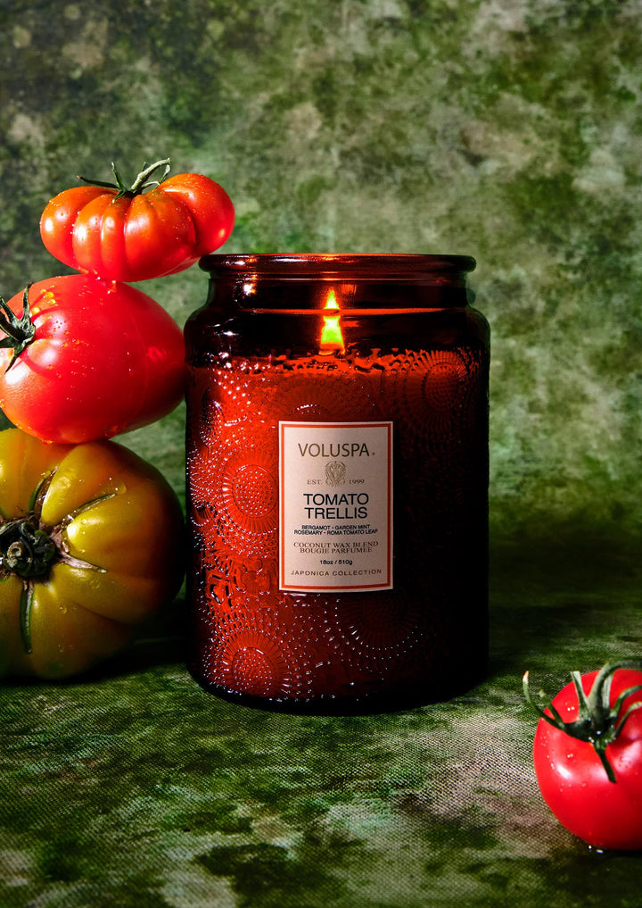 VOLUSPA Large Jar Candle Tomato Trellis
