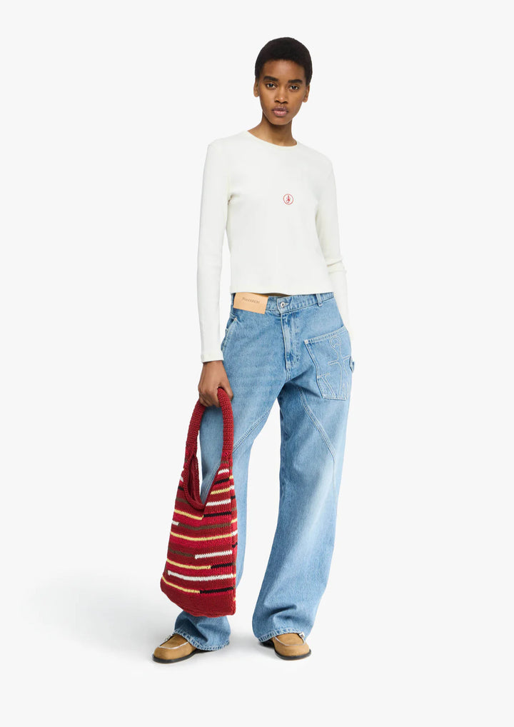 JW ANDERSON TWISTED WORKWEAR DENIM JEANS