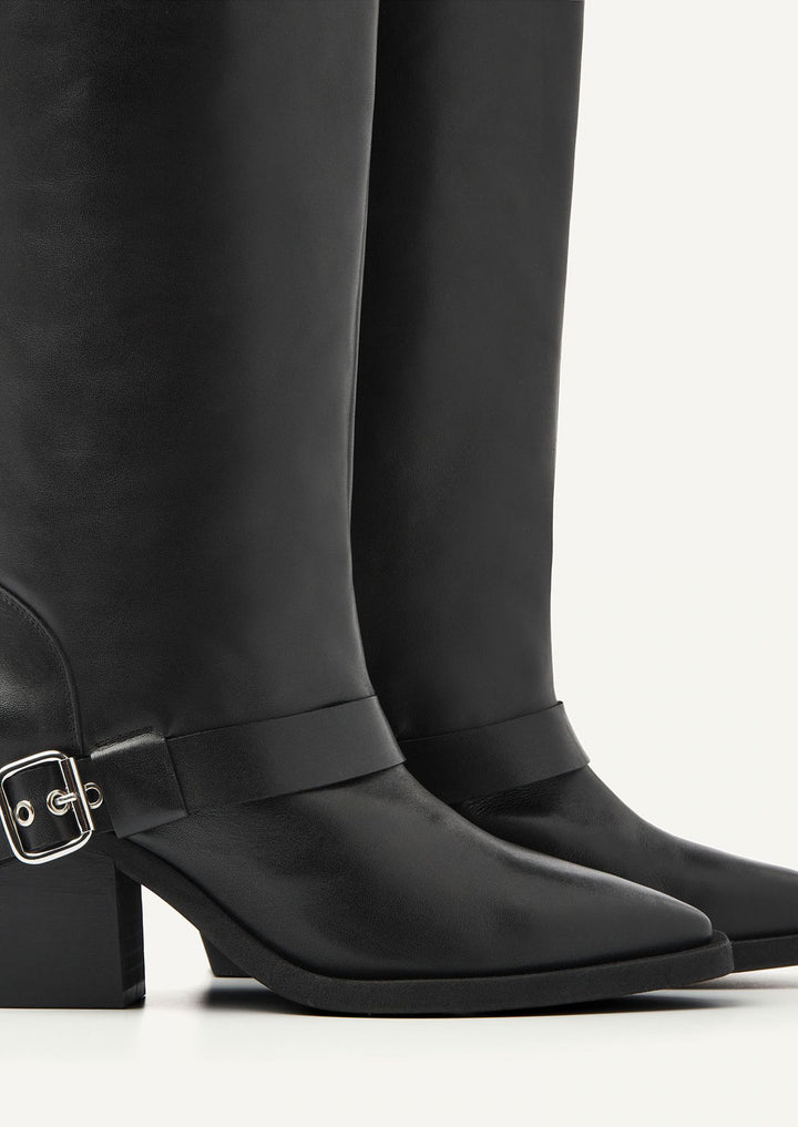 NUBIKK Liv Mile Schwarze Stiefeletten
