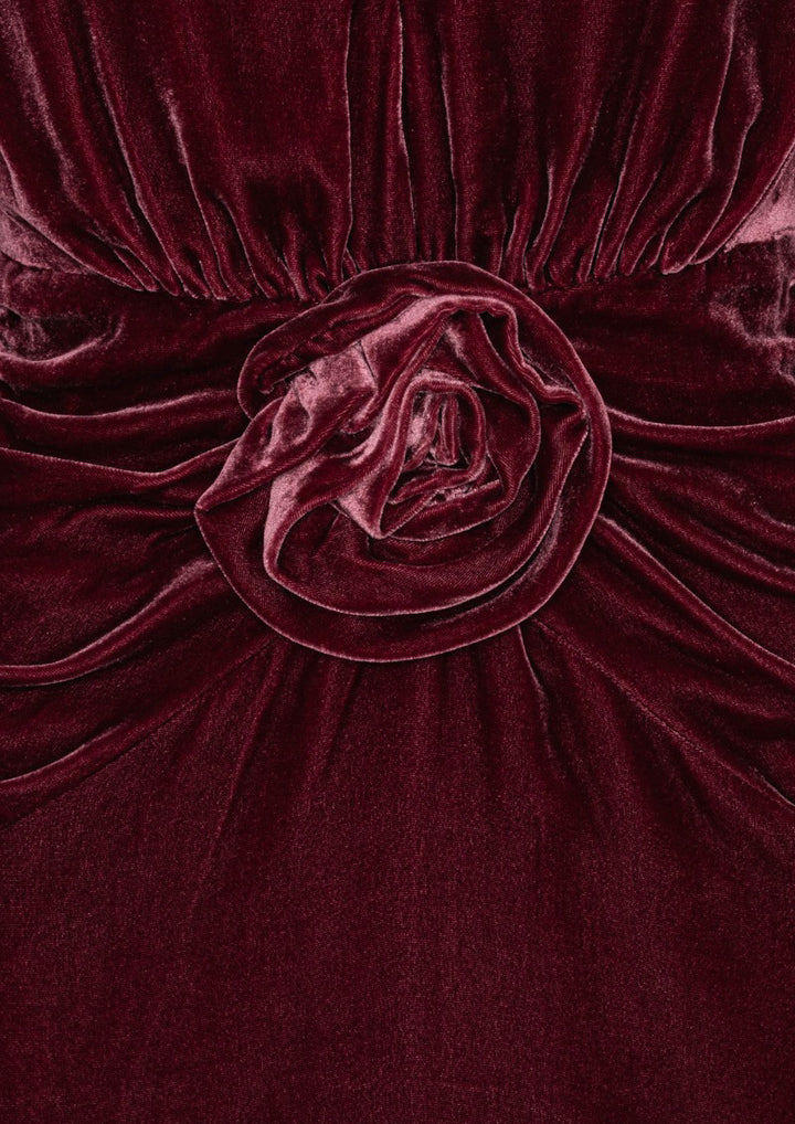 ROTATE Silk Velvet Mini Dress