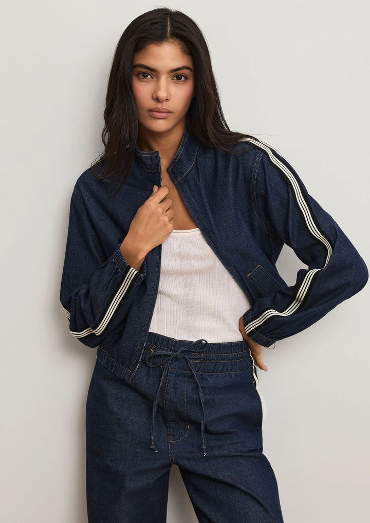 VERONICA BEARD Gigi Denim Track Jacket