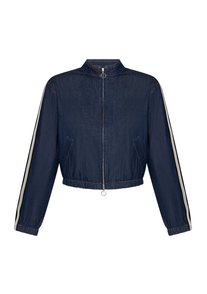 VERONICA BEARD Gigi Denim Track Jacket
