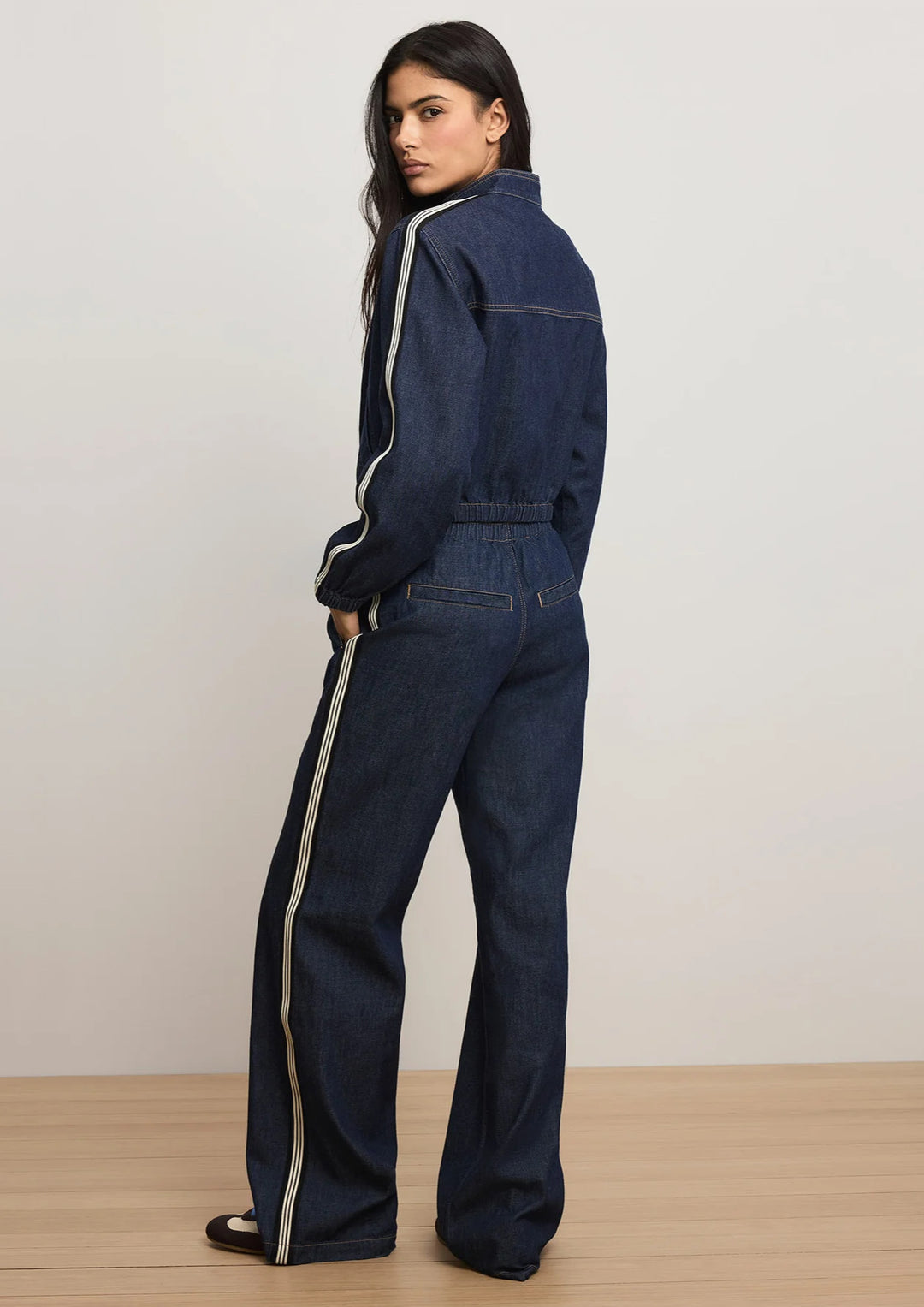 VERONICA BEARD Gigi Denim Track Jacket