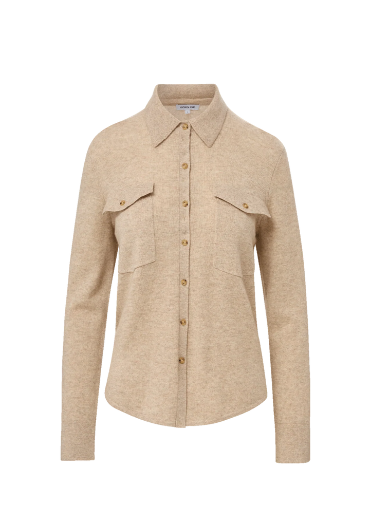 VERONICA BEARD Ayton Merino-Cashmere Knit Top