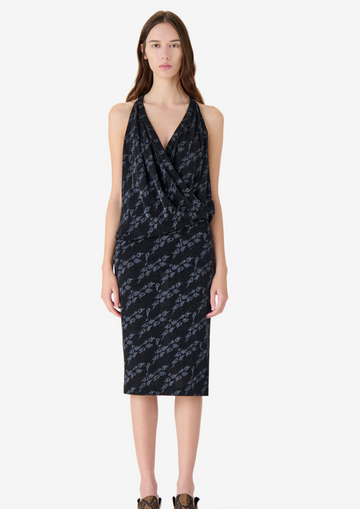 IRO PARIS Asymetrical Neckline Dress