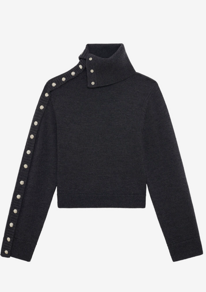 IRO PARIS Asymetrical Wool Sweater