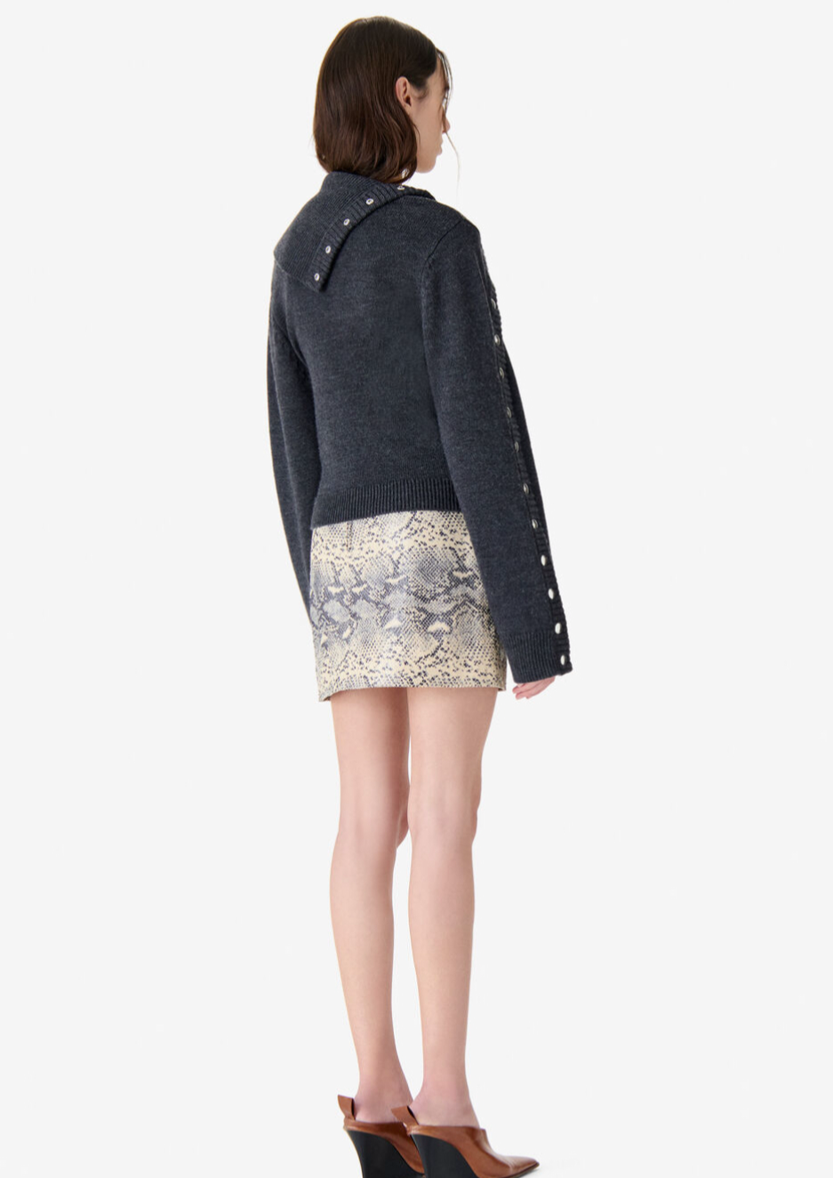 IRO PARIS Asymetrical Wool Sweater