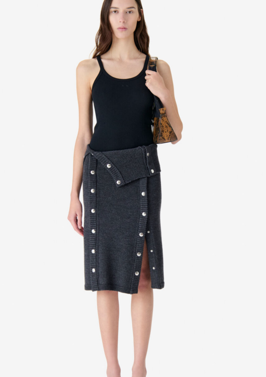 IRO PARIS Wool Midi Skirt