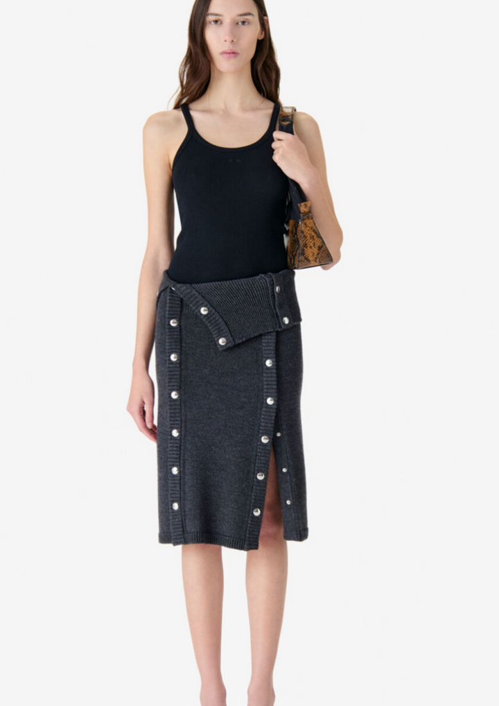 IRO PARIS Wool Midi Skirt