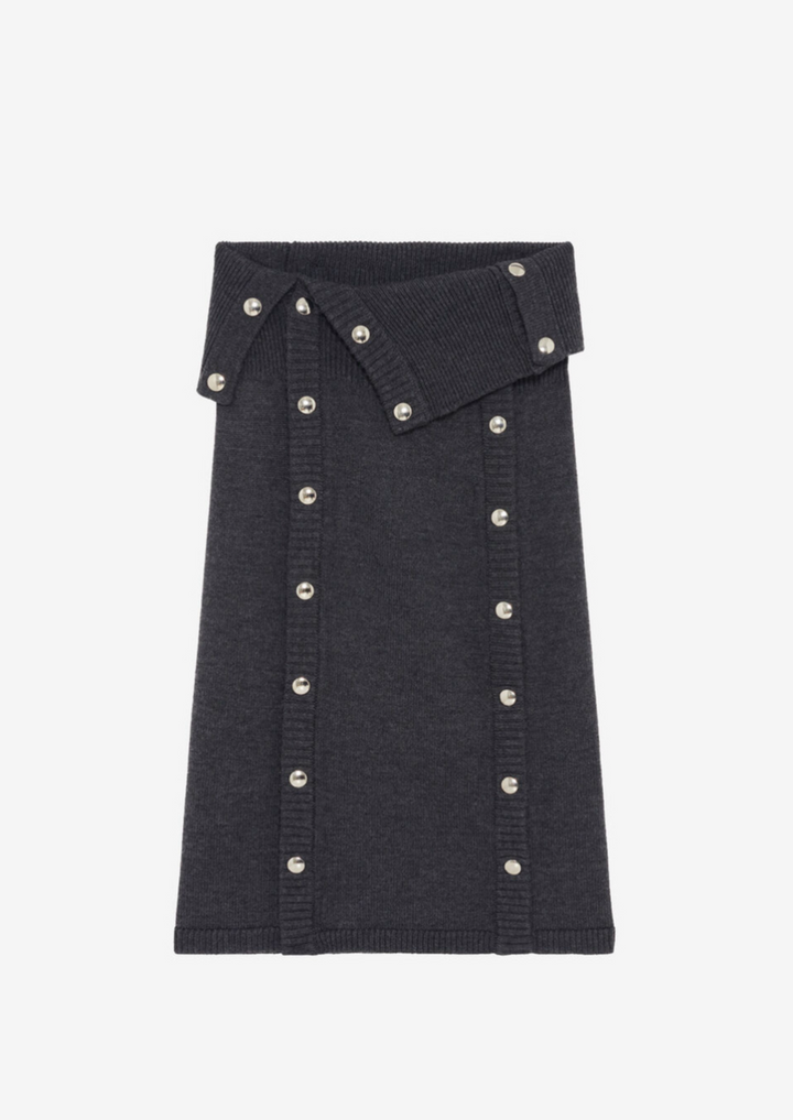 IRO PARIS Wool Midi Skirt