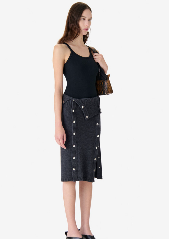 IRO PARIS Wool Midi Skirt