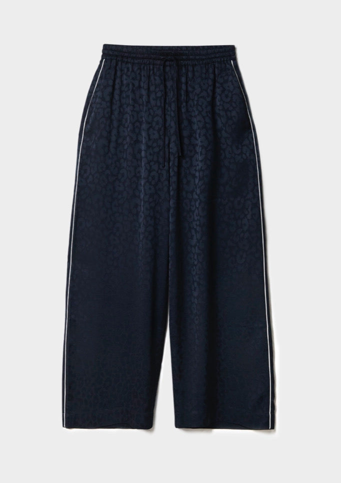 LALA BERLIN Tracksuit Pants Tano Jacquard Dark Navy