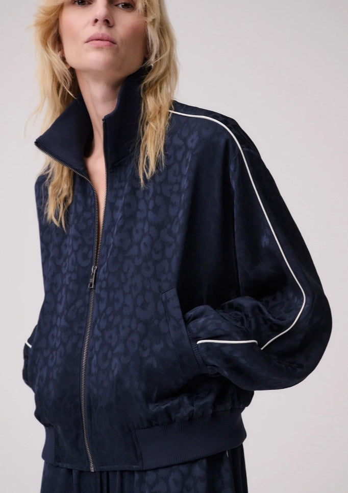 LALA BERLIN Tracksuit Jacket Thara Jacquard Dark Navy