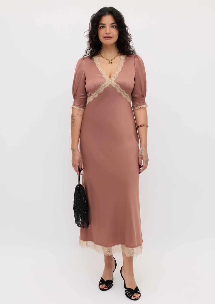 RIXO Annina Midi Dress