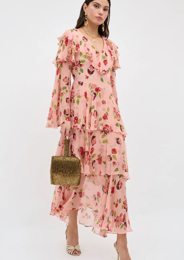 RIXO Loralyn Midi Dress