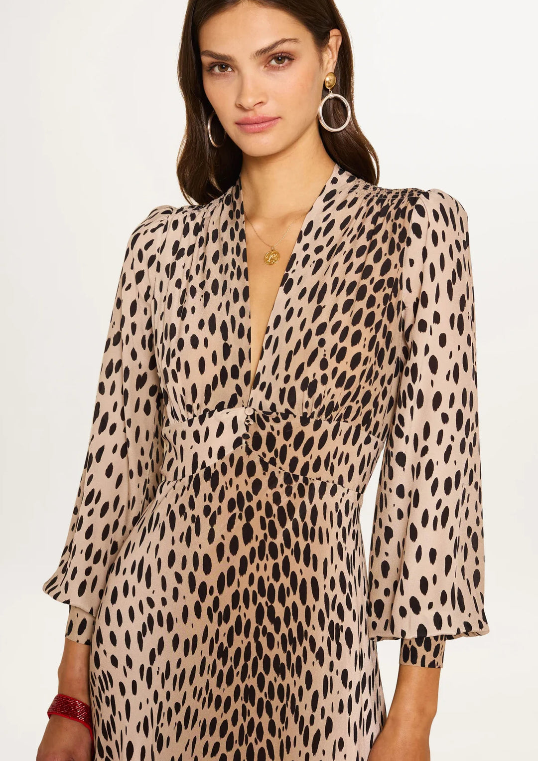 RIXO Emory Silk Dress