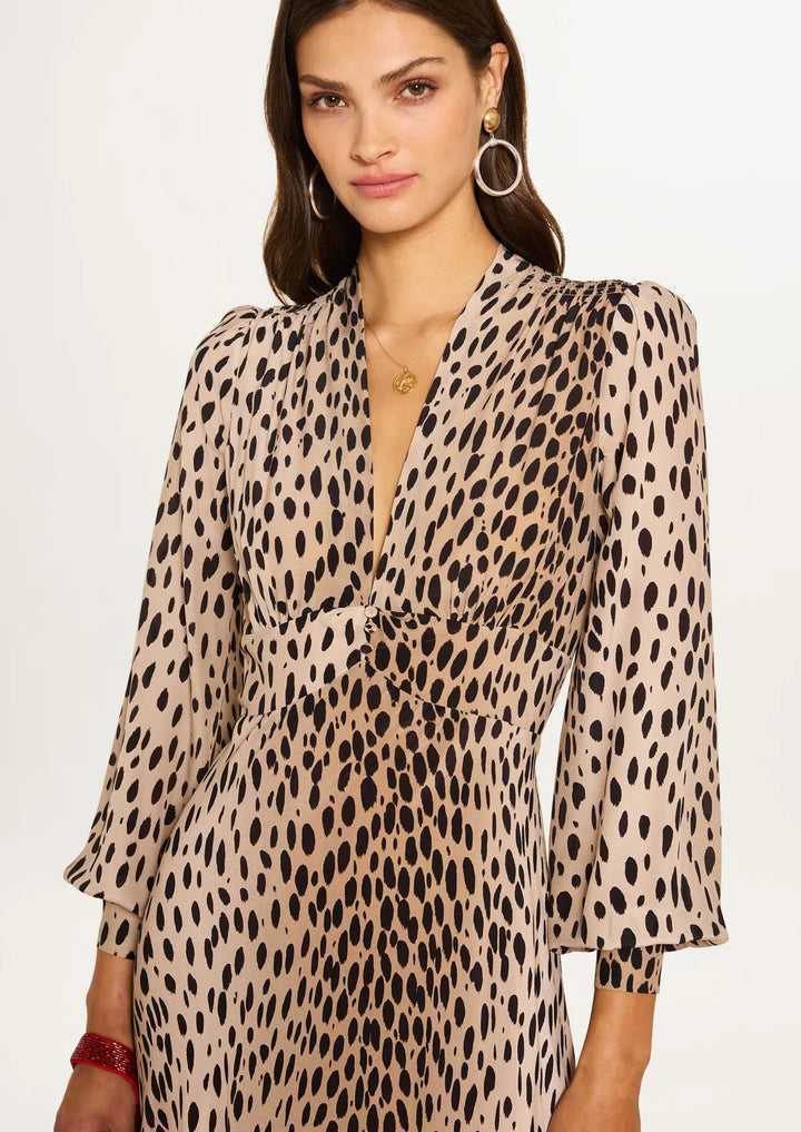 RIXO Emory Silk Dress