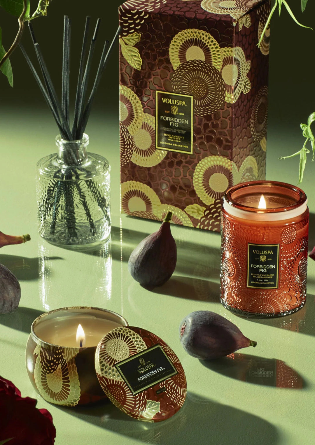 VOLUSPA Mini Tin Candle Forbidden Fig