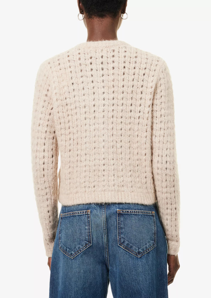FRAME The Plush Round-Neck Knitted Cardigan