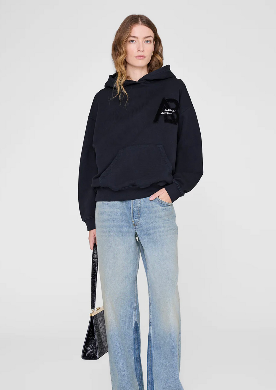 ANINE BING Jaci Hoodie Letterman