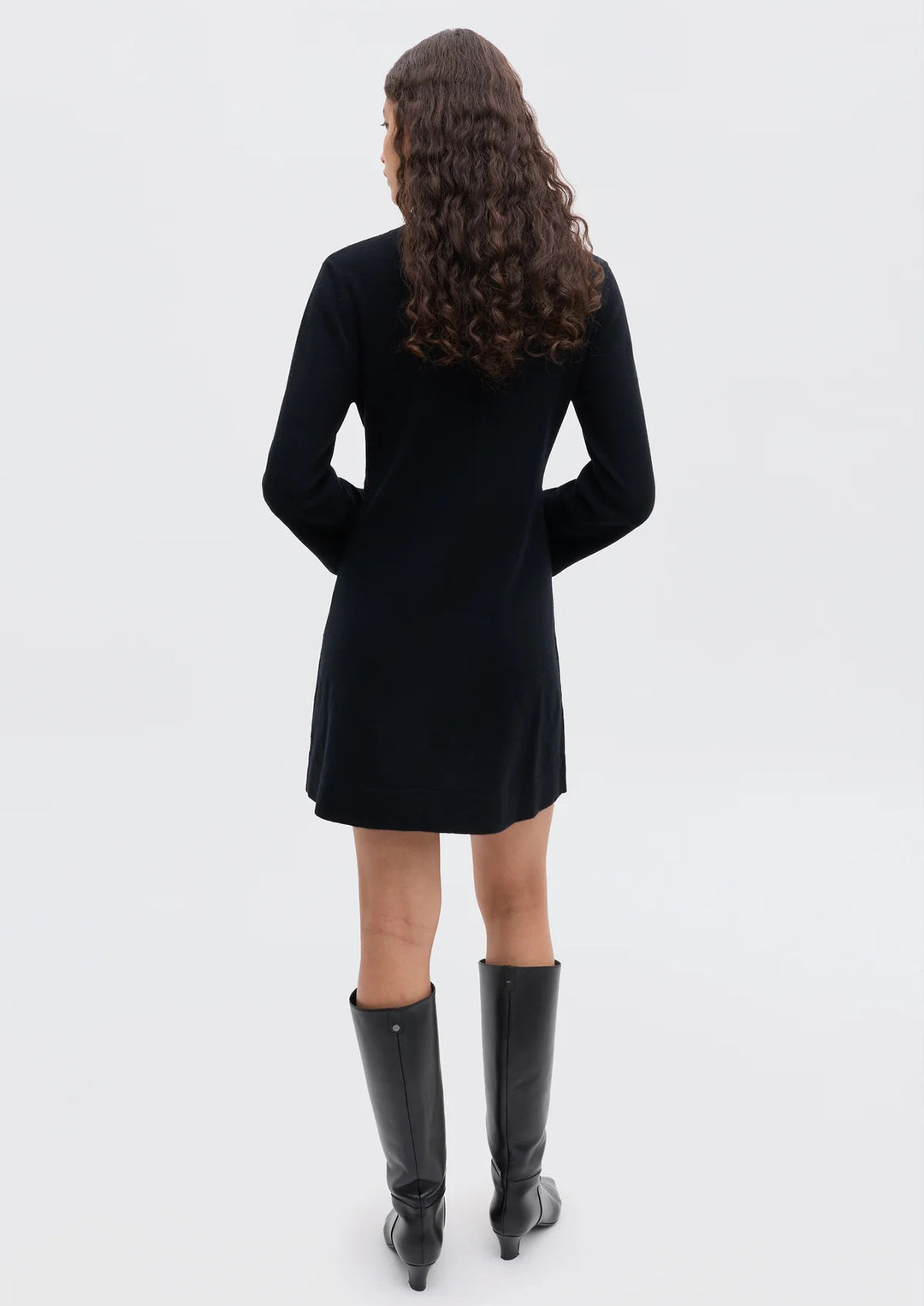 RIXO Aly Cashmere-Blend Mini Dress