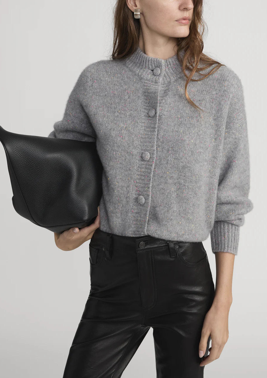 FRAME The Cashmere Fleck Cardi