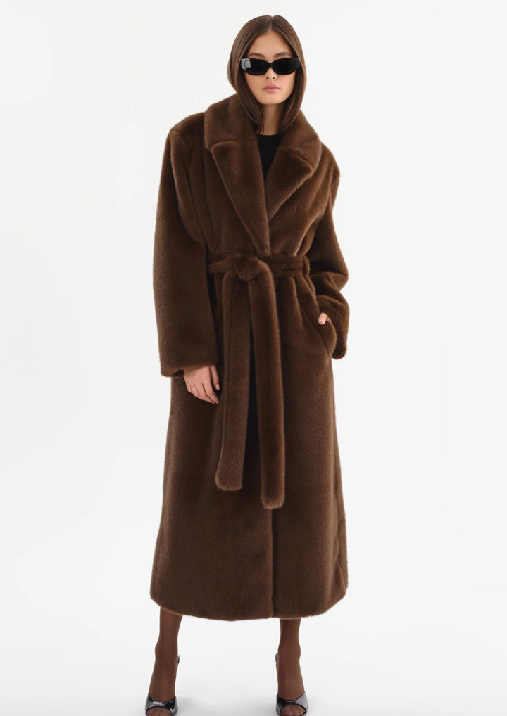 LAMARQUE Darelle Faux fur Maxi Coat