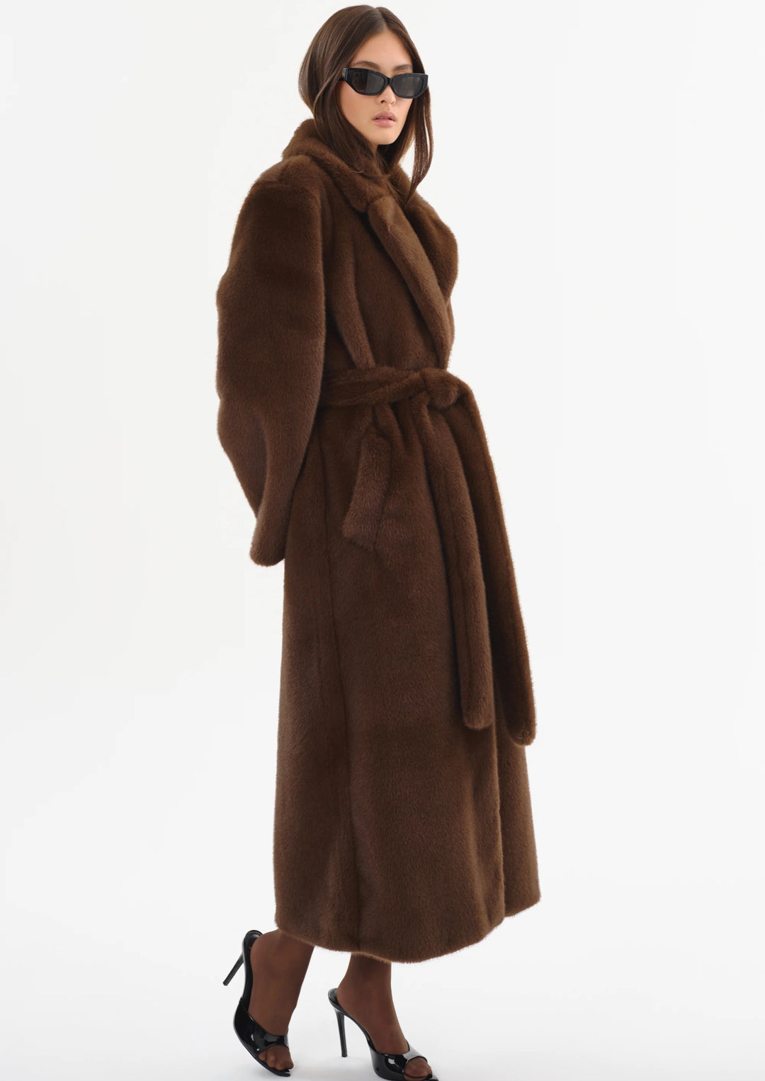 LAMARQUE Darelle Faux fur Maxi Coat