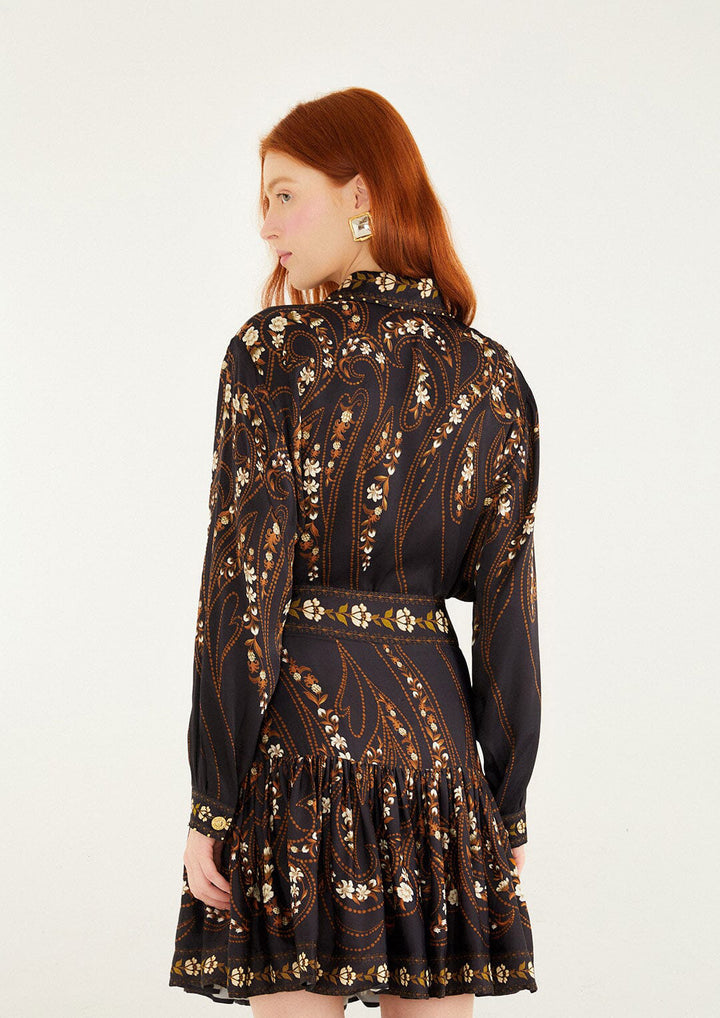 FARM RIO Garden Silhouette Mini Skirt