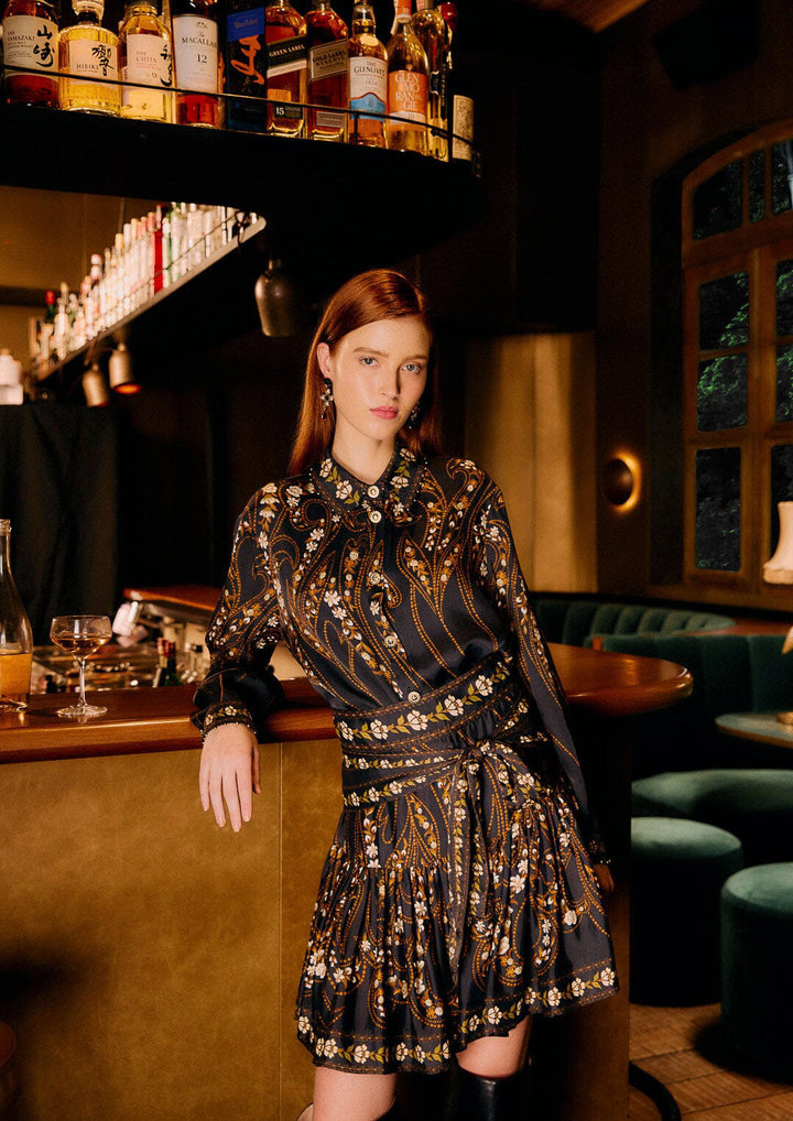 FARM RIO Garden Silhouette Mini Skirt