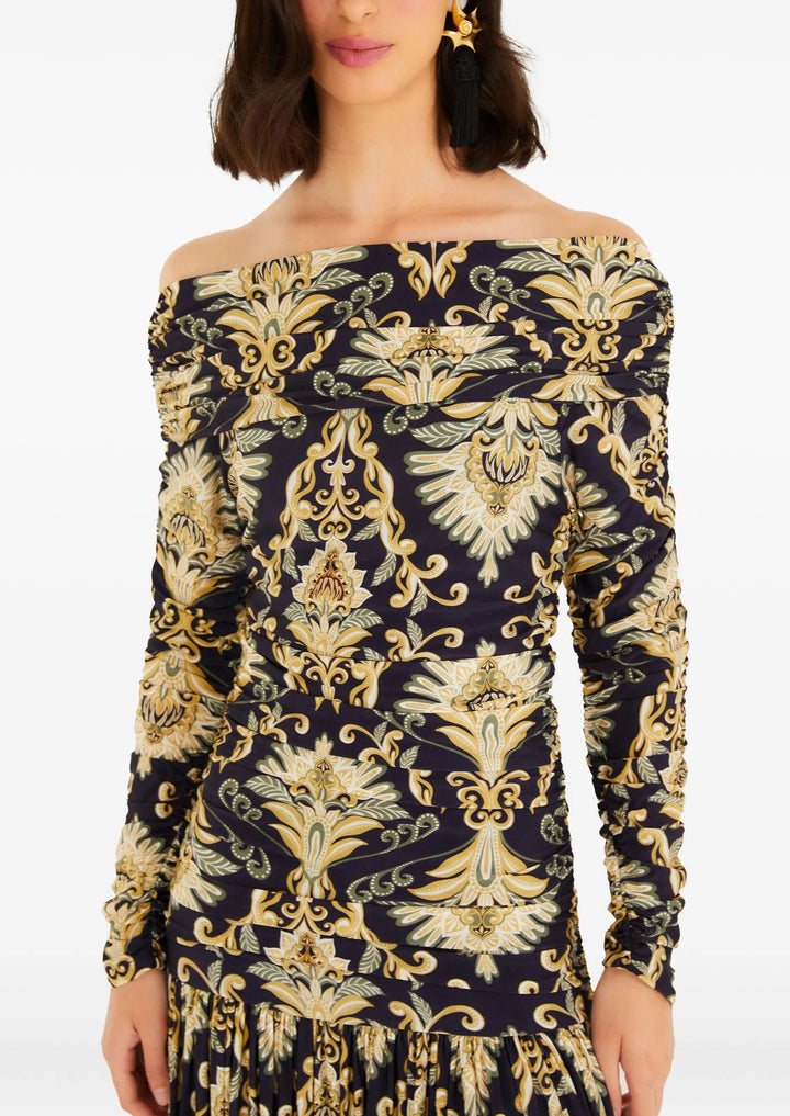 FARM RIO Arabesque Maxi Dress