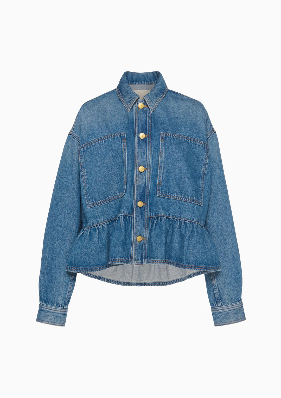 ULLA JOHNSON The Arquette Denim Peplum Jacket