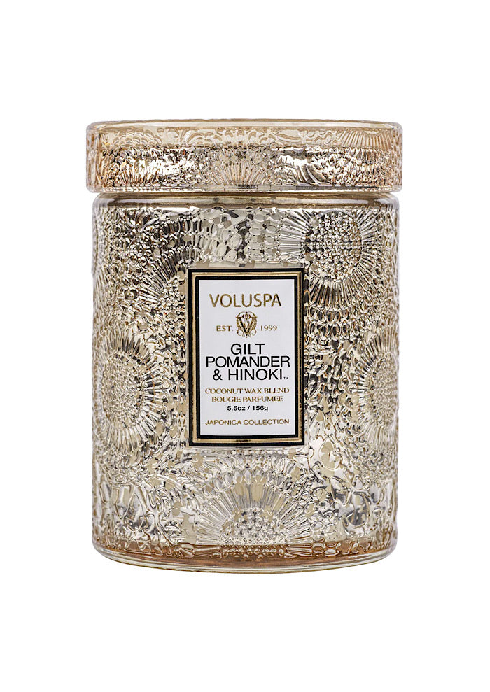 VOLUSPA Small Jar Candle Gilt  Pomander & Hinoki