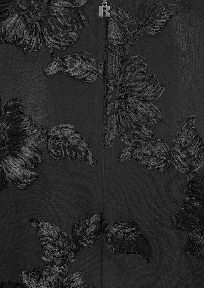 ROTATE Flower Mesh Mini Dress