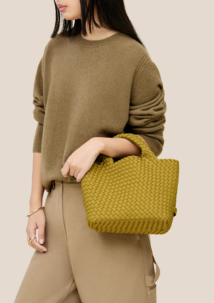 NAGHEDI St Barths Small Tote Chartreuse