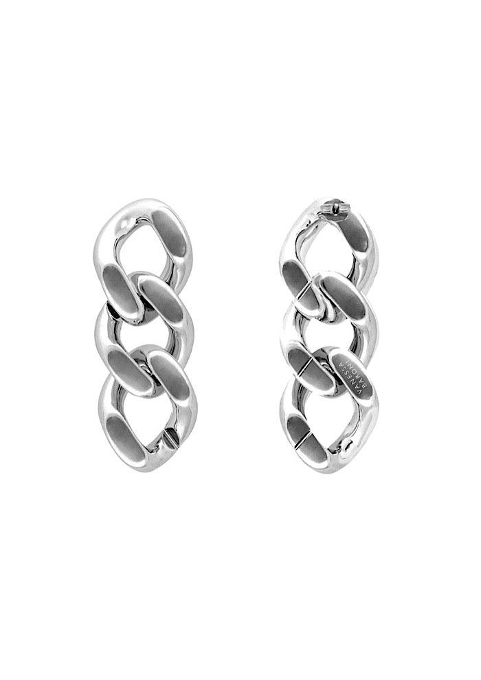 VANESSA BARONI New Flat Earring Silver