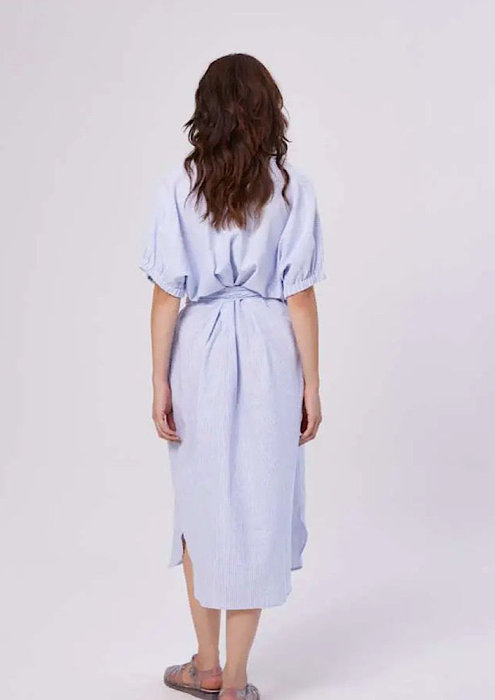 SOSUE Dress Cowboy Button