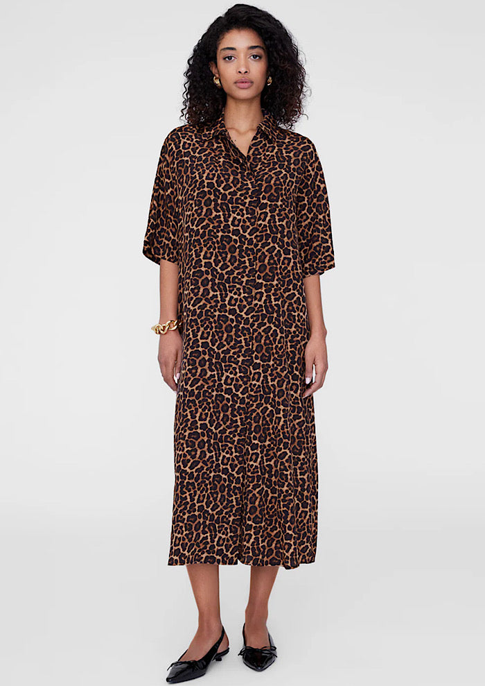 ANINE BING Julia Dress Leopard