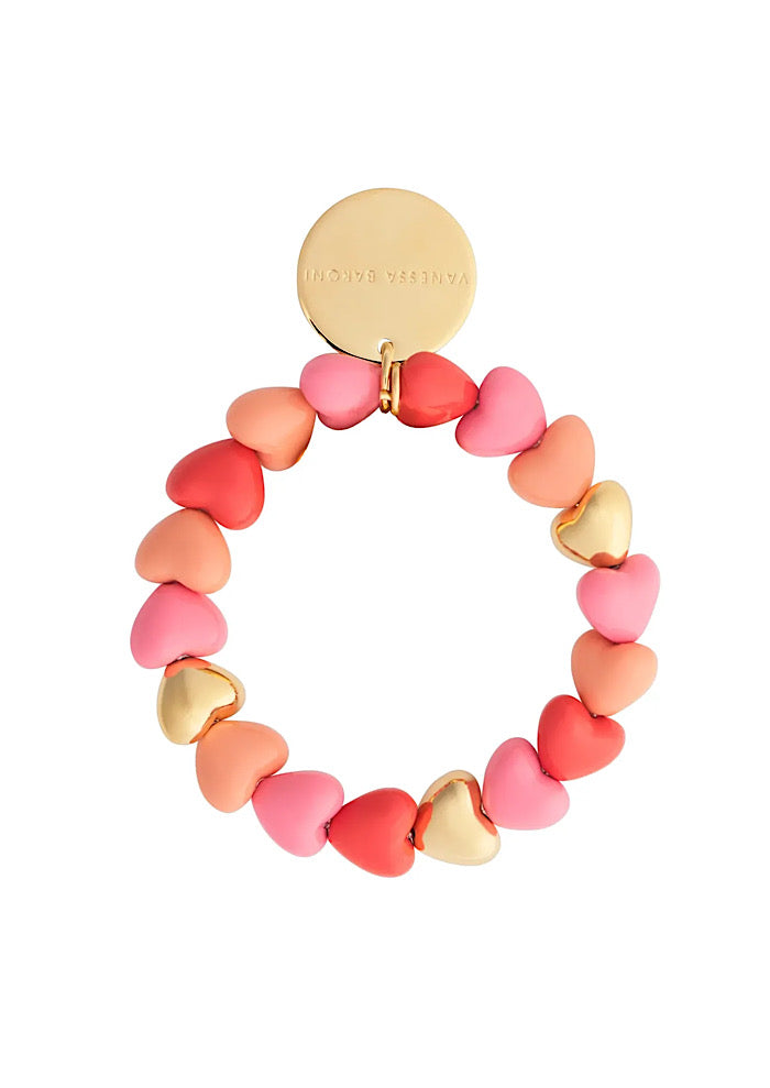 VANESSA BARONI Hearts Bracelet Rosy
