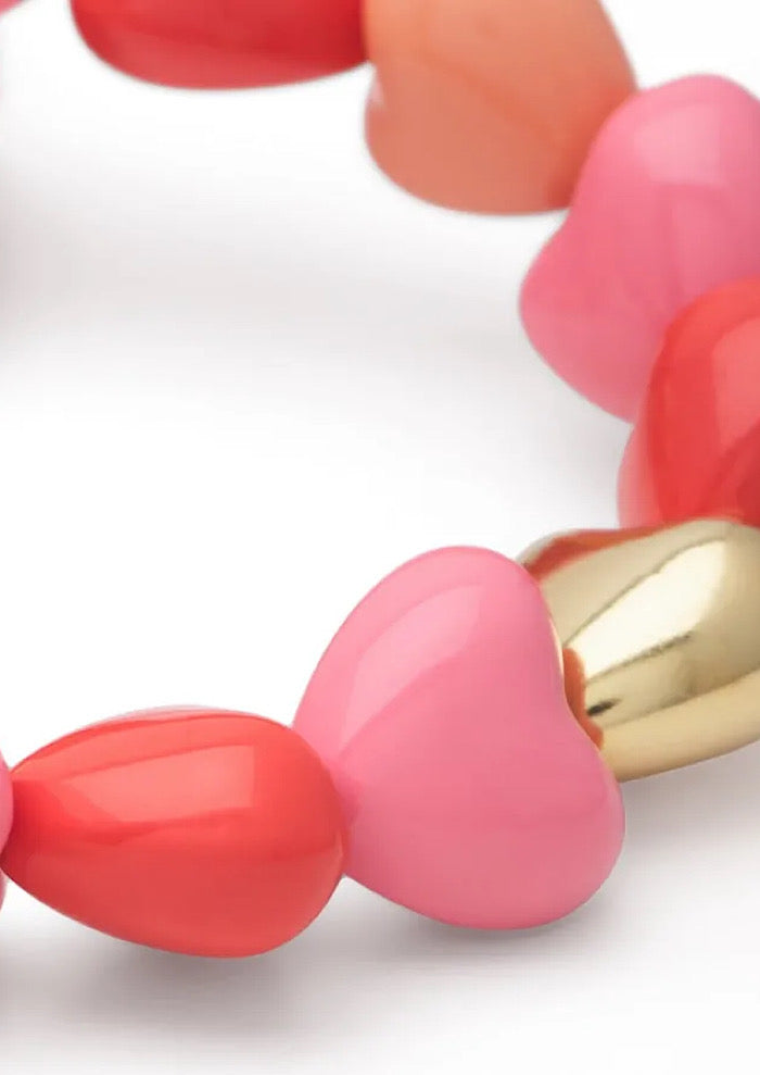 VANESSA BARONI Hearts Bracelet Rosy