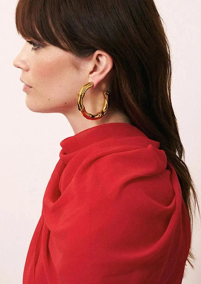 VANESSA BARONI Big Bamboo Earrings