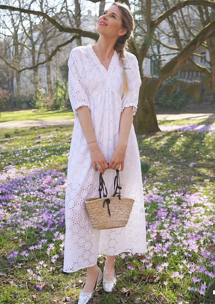 SOSUE Lace Dress White